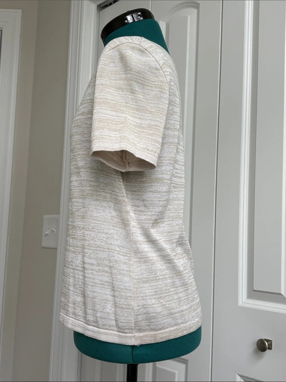 Chanel Vintage Knit Scoop Neck Short Sleeve Top - Spring 1999